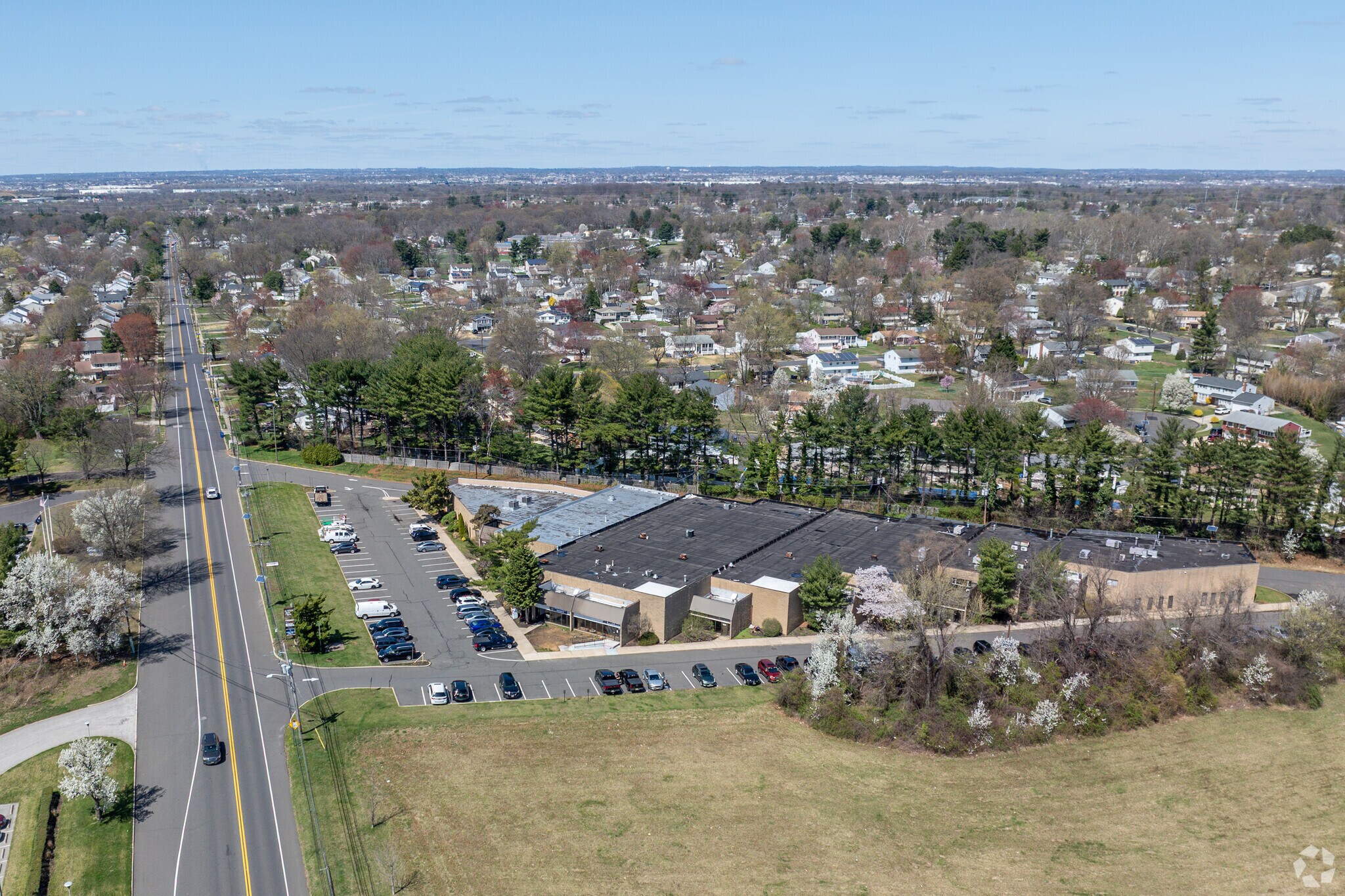 Aerial view showing surrounding area